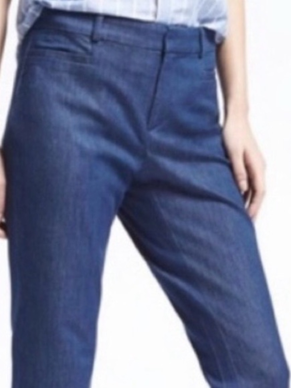 Banana Republic Wide-Leg Trousers in Deep Blue